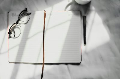 Open journal representing self-reflection